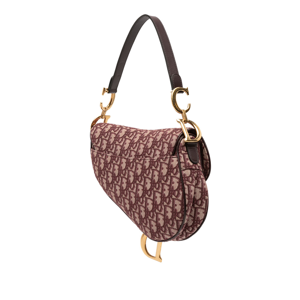 Pre-Loved Dior Oblique Canvas Saddle Bag - Picture 2 of 11